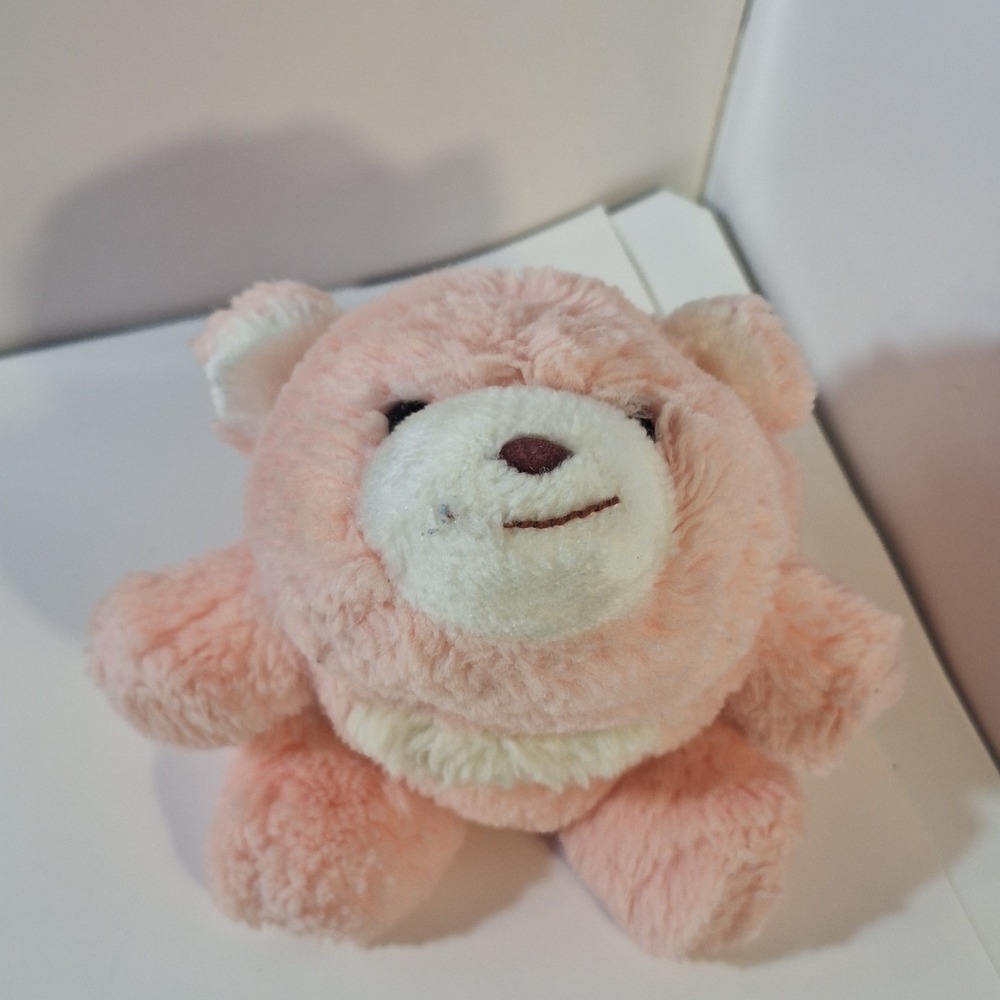 VGN 1980 Gund Pastel Pink Snuffles Bear Stuffed Animal Toy Plush Lovey 7"